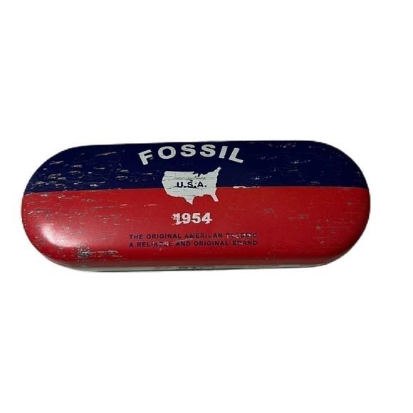 Fossil Metal Glasses Case EUC - Picture 1 of 3